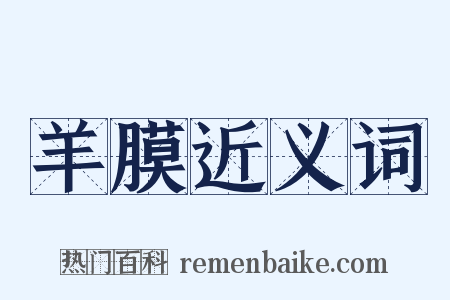 羊膜近义词是什么意思的图片